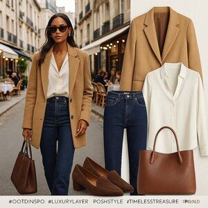 Vintage 100% Camel Hair Blazer – Classic & Timeless Made in USA